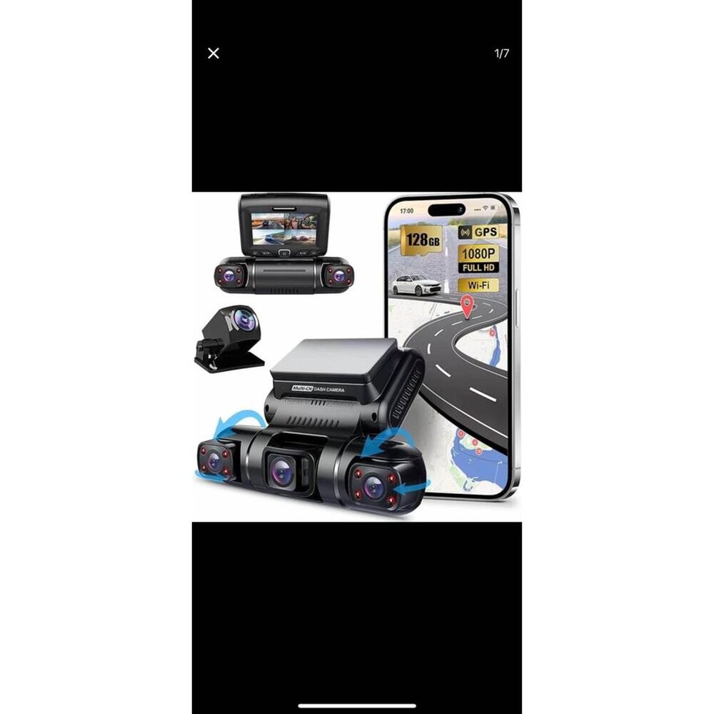 ✅BRAND NEW UNOPENED📦 PRUVEEO Dash Cam, 4 Channel Camera FHD 1080Px4